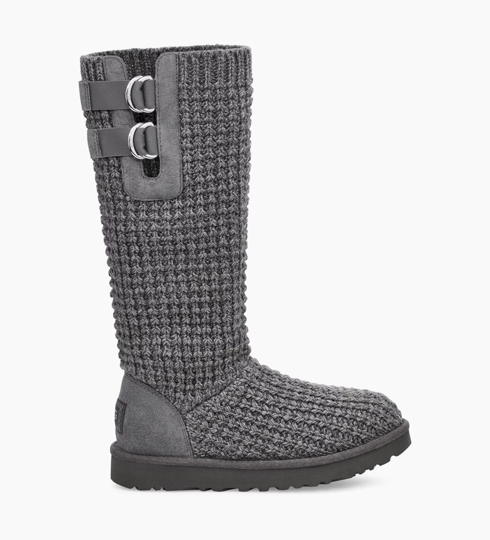 Ugg Classic Solene - Womens Tall Boots - Grey - NZ (4825EUWJF)